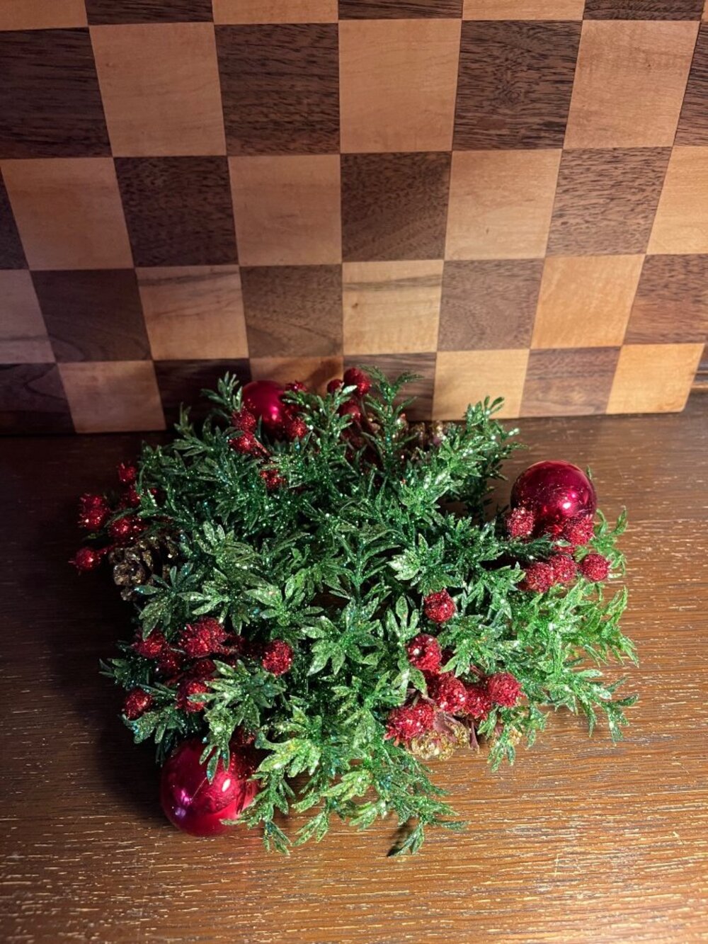Sparkly Holiday Candle Ring A1279